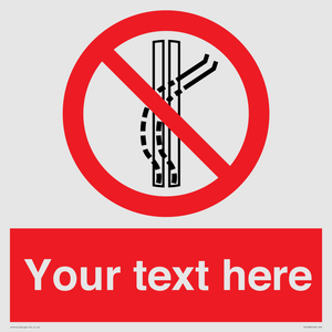 Custom prohibition Do not leave the tow track